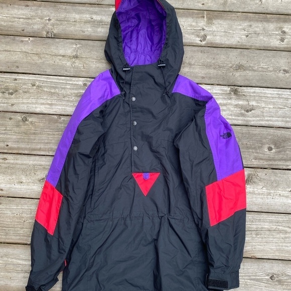Vintage 90s The North Face Shell Jacket Purple/Black - Picture 13 of 13